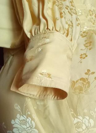 Яркое шелковое винтажное платье 1970роков rizkallah for malcolm starr,p.uk 12,гонг-конг7 фото