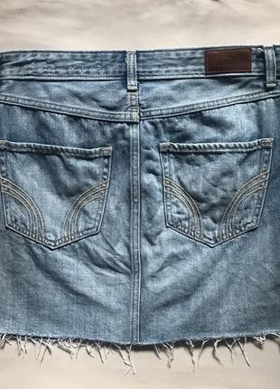 Джинсова міні спідниця w28 бренд hollister 3