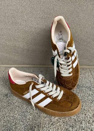 Кроссовки в стиле gucci x adidas женские