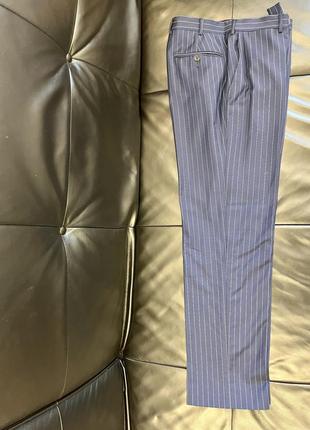 Мужской костюм, рубашка, галстук, patrick hellmann collection синий в полоску, poзмер s/m