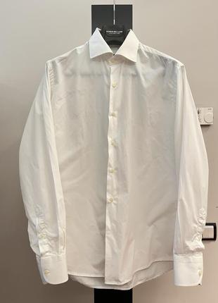 Мужской костюм, рубашка, галстук, patrick hellmann collection синий в полоску, poзмер s/m