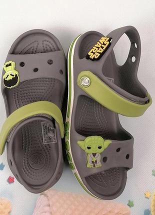 Детские сандалии крокс crocs kids’ bayaband sandal charcoal