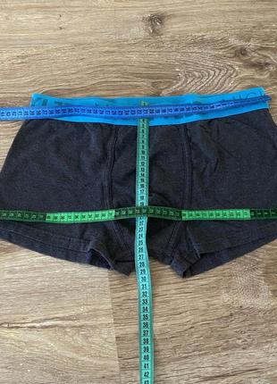 Классные, трусы боксерки, темно серого цвета, коттоновые мужские, от бренда: nick tyler👌