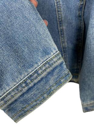 Стильна джинсова курточка в стилі оверсайз5 фото