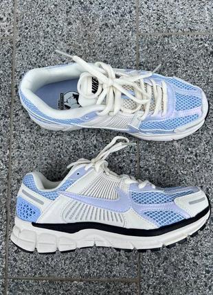 Шикарные женские кроссовки nike zoom vomero sky blue голубые с бежевым4 фото