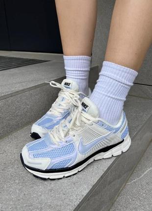 Шикарные женские кроссовки nike zoom vomero sky blue голубые с бежевым5 фото