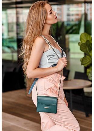 Елегантна зелена сумочка ручної роботи, модна дизайнерська дамська сумочка через плечі поясна/кросбоді2 фото