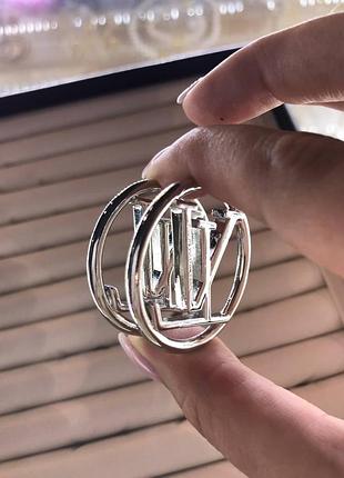 Брендовые серьги louis vuitton
