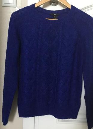 Синій жіночий светр, розмір s, бренд — h&amp;m