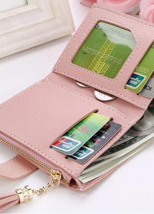 Новий модний милий компактний міні короткий гаманець. корея8 фото