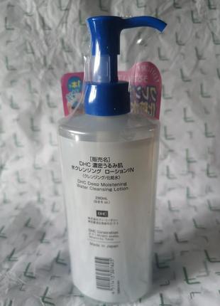 Очищающий лосьон для глубокого увлажнения dhc deep moistening water cleansing lotion, 290 мл.