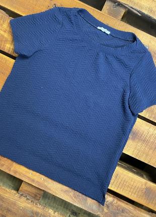 Жіноча футболка marks&spencer (маркс і спенсер ххлрр ідеал оригінал синя )1 фото