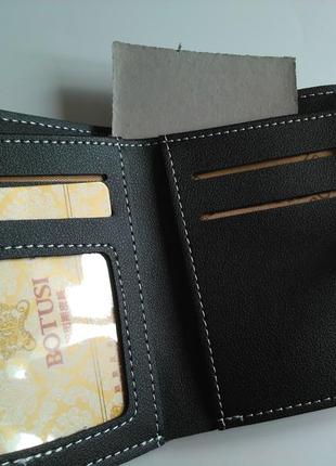 Новий модний милий чорний компактний міні короткий гаманець7 фото