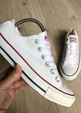 Кеды белые converse (оригинал) р. 37, новые