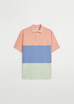 Поло футболка zara