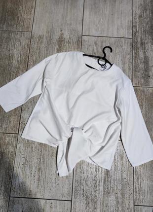 Сорочка блузка блуза оверсайз свободный крой классика белая