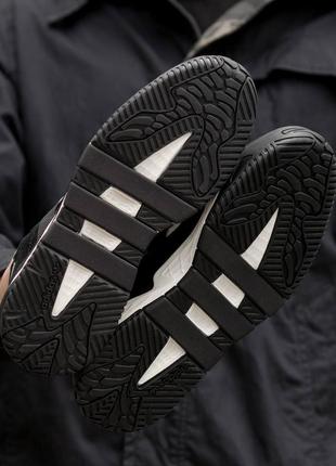 Adidas niteball black white, кросівки адідас чоловічі, кросовки мужские адидас черно белые3 фото