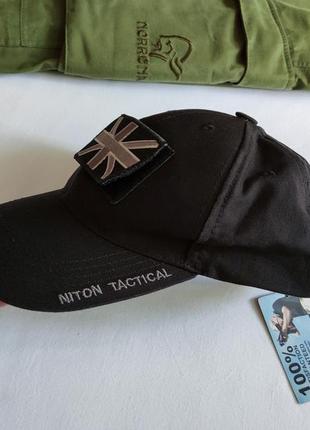 Новая бейсболка niton tactical с патчем тактическая бейсболка военная