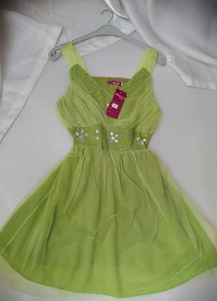 Плаття з атласною підкладкою стразами шифон ніжна сітка всі сукні йдуть по розпродажу з дефектами де2 фото