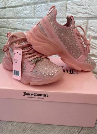 Нові оригінальні рожеві кросівки juicy couture