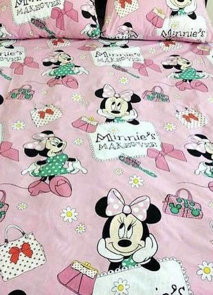 Дитячий комплект постільної білизни мінні маус