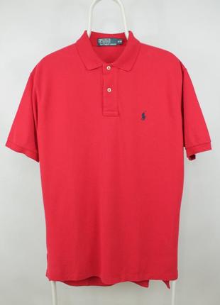 Яскрава футболка поло polo ralph lauren red polo t-shirt