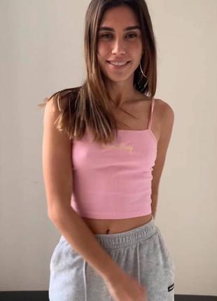Топ в рубчик bershka