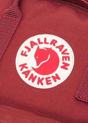 Стильный женский рюкзак fj. kanken бордовый fjallraven канкен вьетнам6 фото