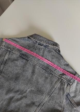 Reserved джинсова куртка джинсовка піджак джинсовий чоловіча  з кишенями бежевий розмір: s м6 фото