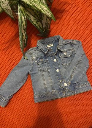 Джинсовка джинсова куртка f&f 1,5-2 роки