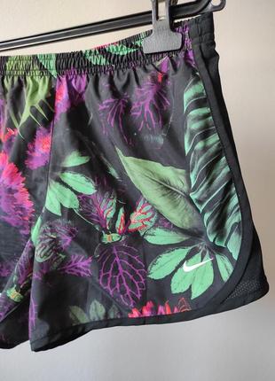 Новые шорты nike dry fit яркий принт в тропические цветы оригинал найк3 фото