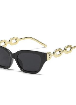 Окуляри очки uv400 чорні темні сонцезахисні стильні модні нові5 фото