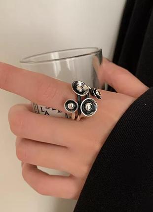 Кільце кольцо колечко срібло s925 акцентне срібне стильне модне нове2 фото