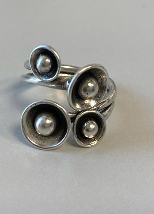 Кільце кольцо колечко срібло s925 акцентне срібне стильне модне нове4 фото