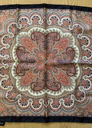 Яркий шелковый платок лаврош roeckl