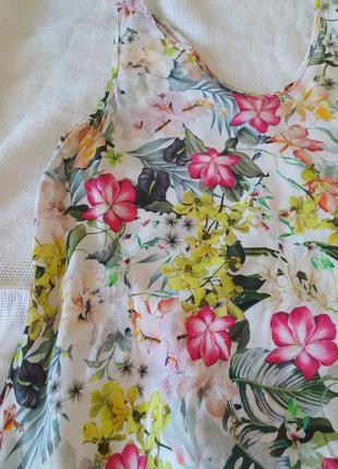 Блуза на бретелях в цветочный принт2 фото