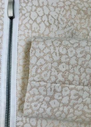 Костюм orsay пиджак и юбка 36 s, молочный с пудрой, на молнии, нарядный, праздничный