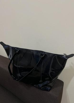 Пляжная прозрачная сумка шоппер силиконовая2 фото