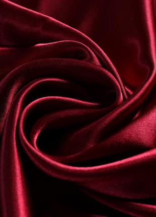 Женский платок атласный однотонный нежный, косынка 90*90 см4 фото