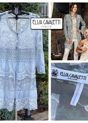 Elisa cavaletti итальялия роскошное платье кардиган туника стиль бохо
