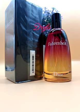 💋оригинал 💋100 мл dior fahrenheit eau de toilette3 фото