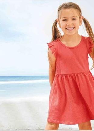 2-6 лет летнее платье для девочки детский сарафан трикотажный легкое хлопковое платьице пляж отдых2 фото