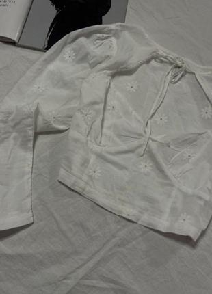 Корсетна блуза рубашка топ  біла