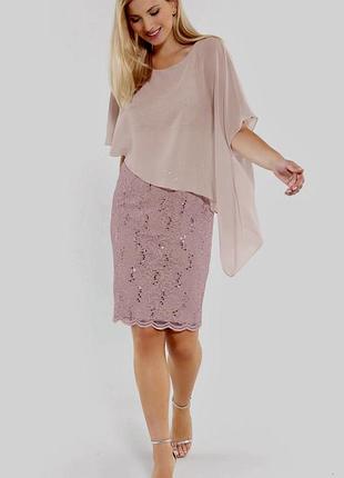 Коктейльна сукня 77760410 рожевий regular fit