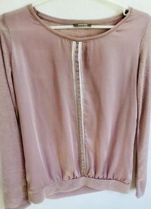 Блуза orsay пудровая с бусинами 36 s1 фото