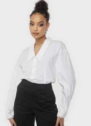 Блуза у вінтажному стилі з мереживом, selected femme, сорочка9 фото
