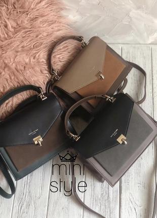 Сумка на длинной ручке cross-body сумочка трендовая и стильная кроссбоди david jones4 фото