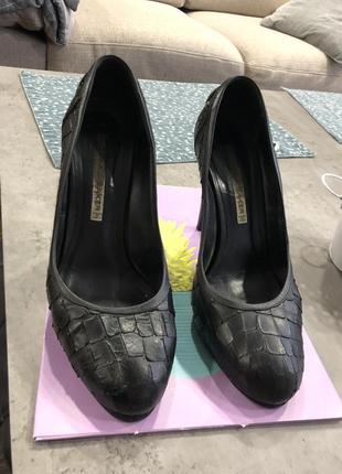 Чёрные туфли итальянские norma j baker 26 см