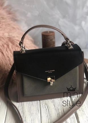 Сумка на длинной ручке cross-body сумочка трендовая и стильная кроссбоди david jones5 фото