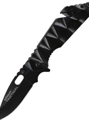 Нож складной тактический с стропорезом и стеклобоем kombat uk raptor lock knife td805-45caspd